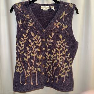 Sigrid Olsen Lavender Knit Vest
